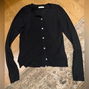 Madewell Black Button-Down Shirt